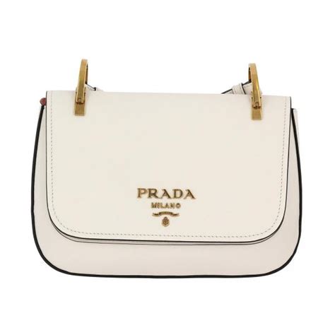 all white prada bag|prada crossbody bag white.